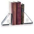 Set of 2 Optical Crystal Normandale Bookends